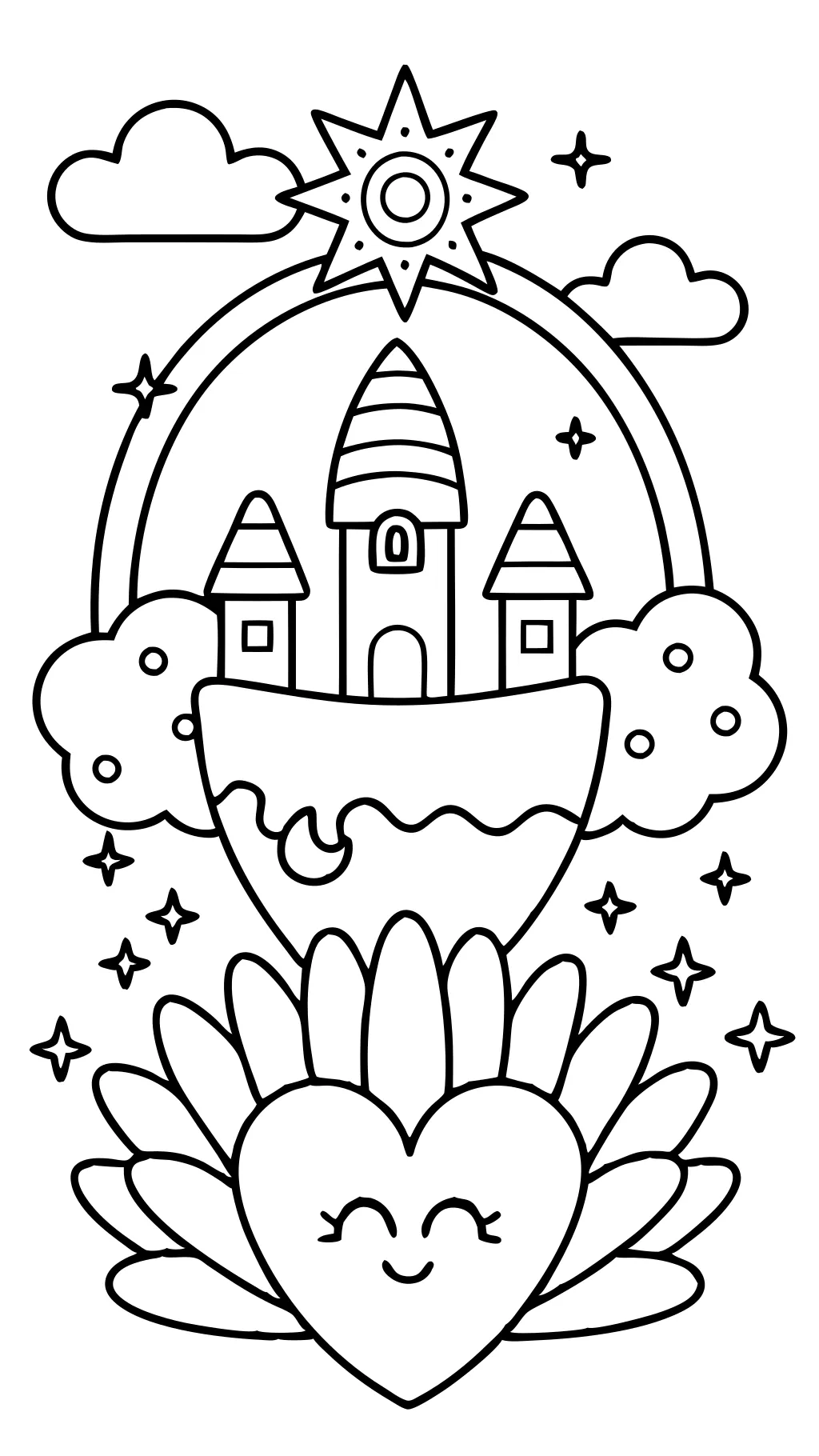 easy cool coloring pages